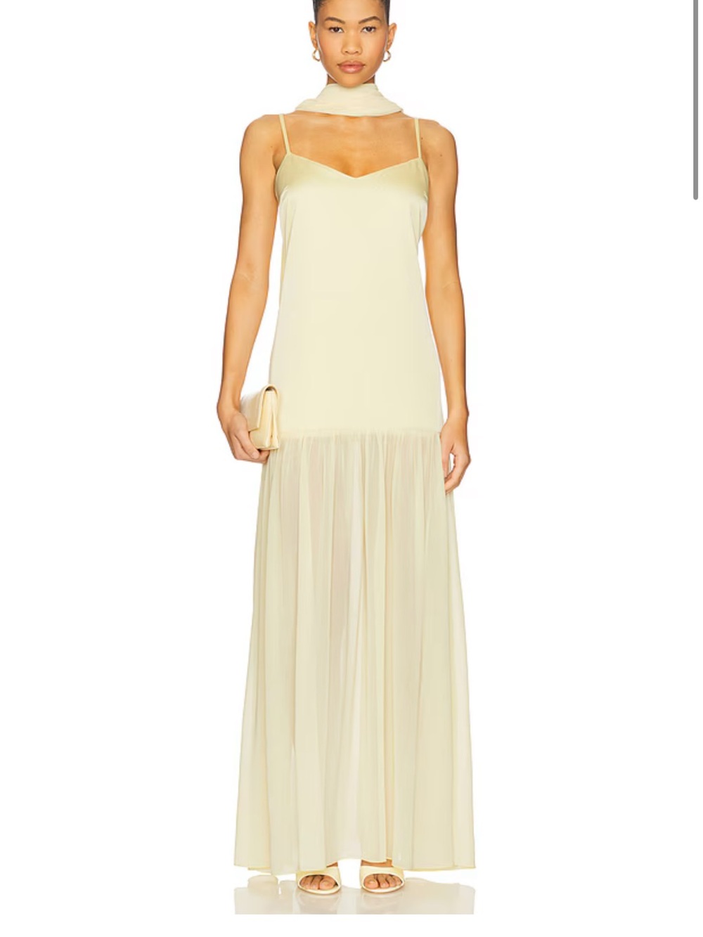 Show Me Your Mumu Dahlia Maxi Dress in Pale Yellow